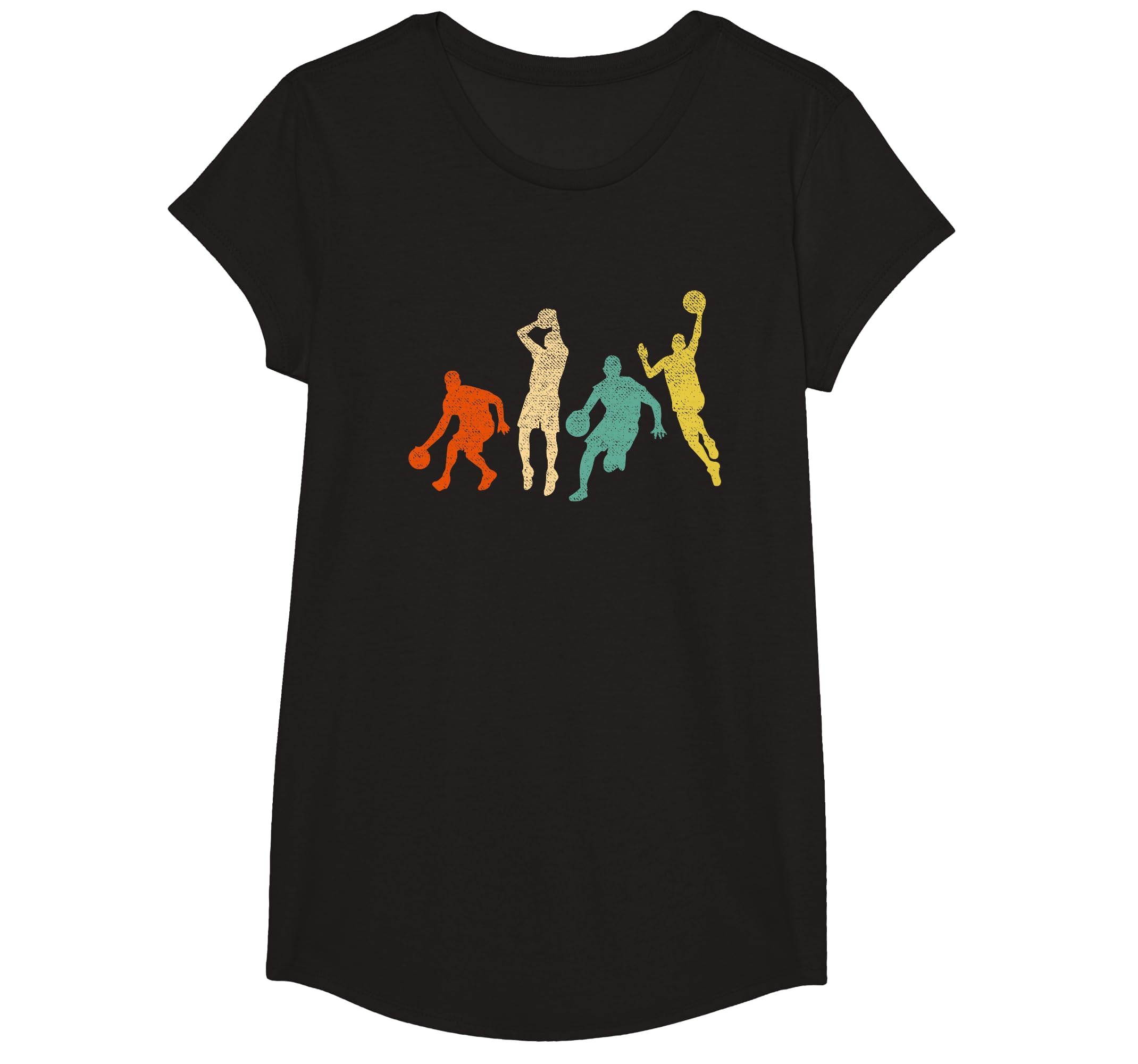 Vintage Basketball Ball Graphic Design Basketball Fan Player T-Shirt