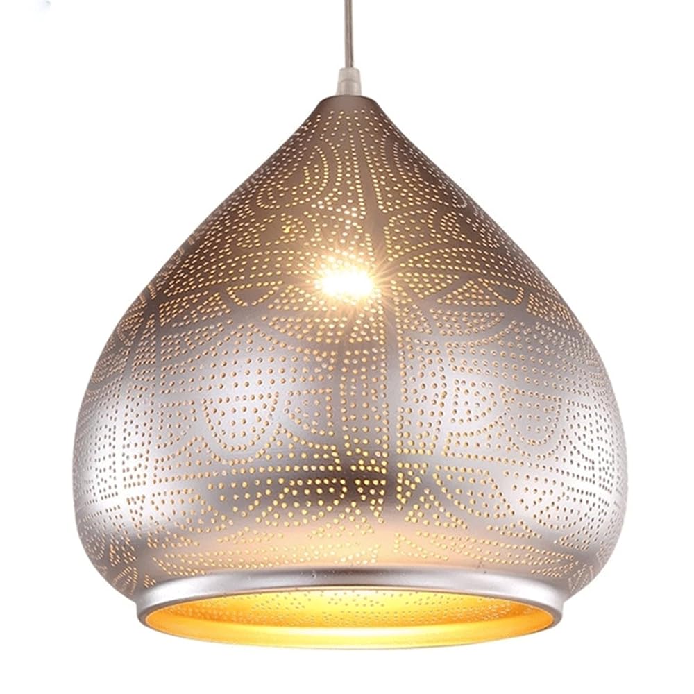Lampe suspendue une tête lustre en fer lanterne luminaire vintage salon et bar