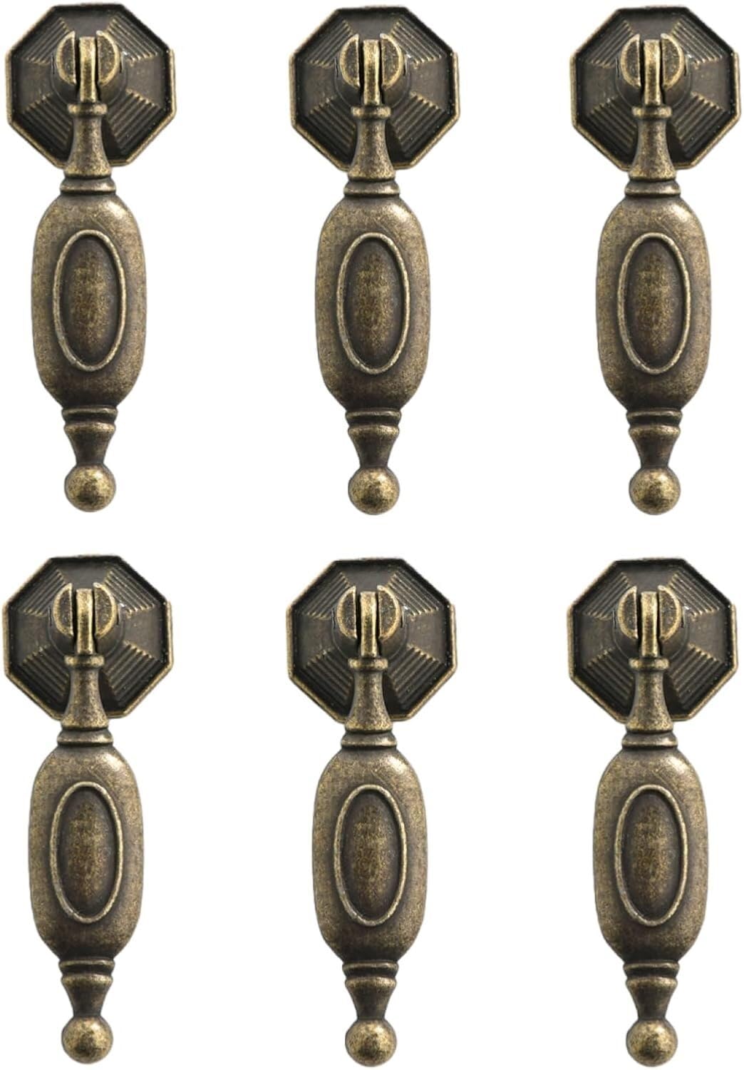 Tnbccxn Black Cabinet Handles, Cabinet Handles,Dresser Knobs 6 Pack(Gold)(Black)