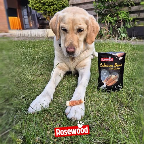 Rosewood Calcium Bones Poulet Petit – Friandise à mâcher pour Chien, Peau de bœuf et Poulet avec Calcium ajouté, Aide aux Soins dentaires, sans céréales, sans additifs artificiels, 100 g – vue 6