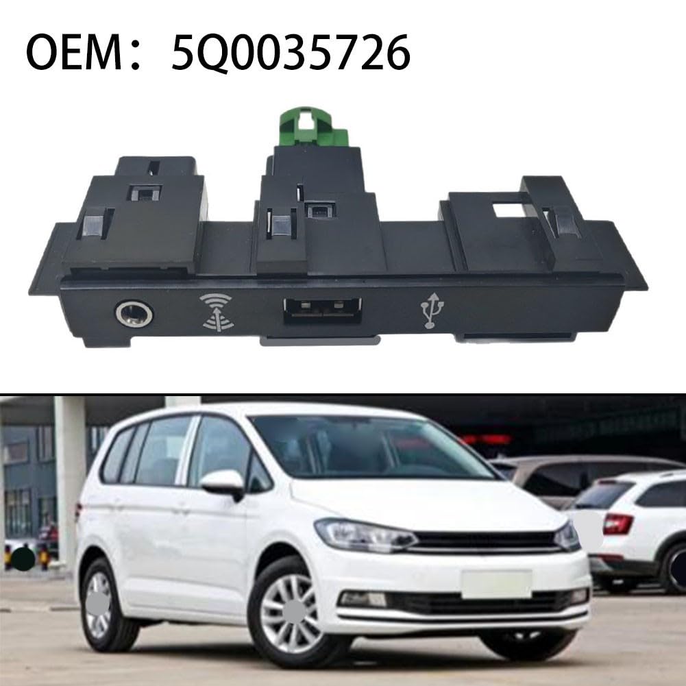 Porta di ricarica USB, 5Q0035726 AUX Interfaccia Audio Connettività Ricarica Rapida Segnale Stabile Sostituzione Direct Fit Per L
