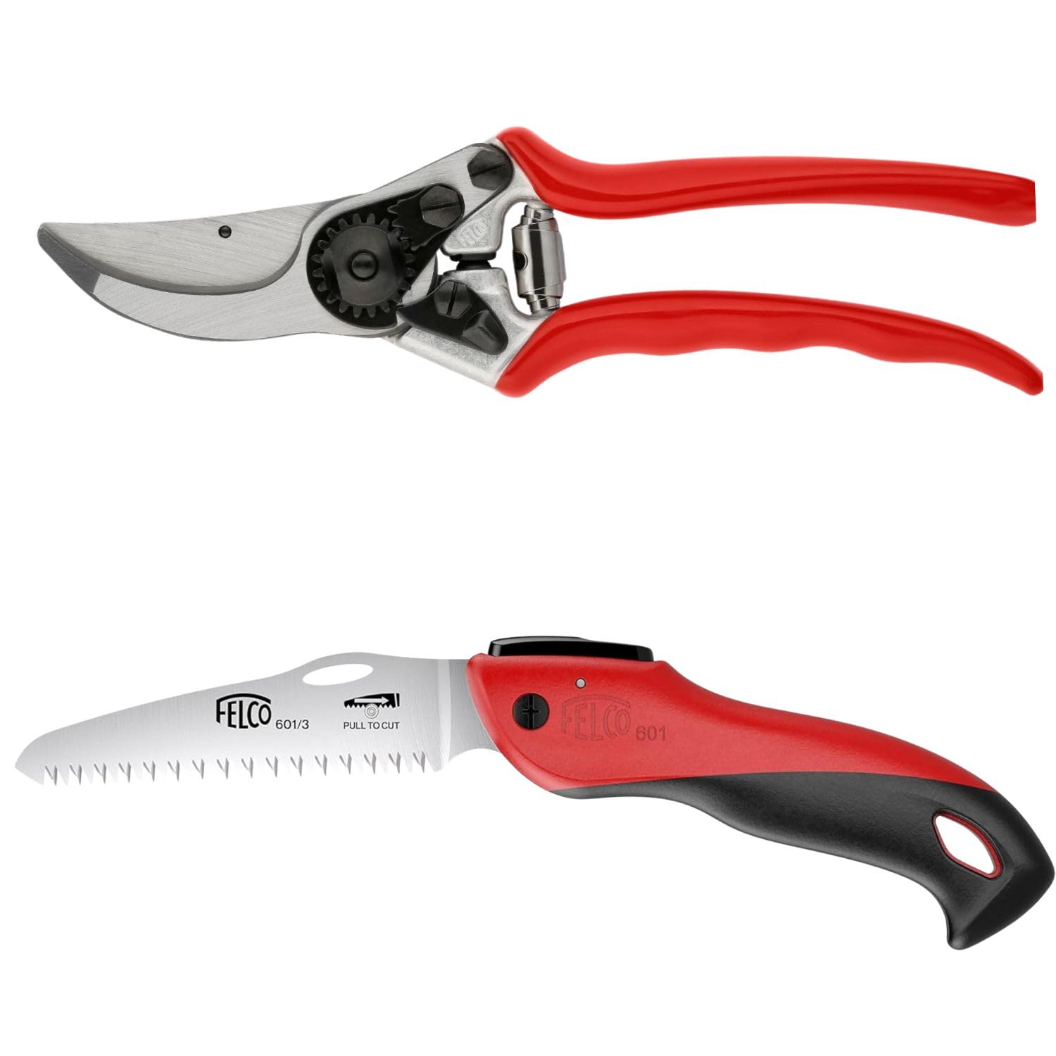 FELCO Ensemble sécateur FELCO 11 et scie pliante 601, outils indispensables pour le jardinage, coupe précise et vigne