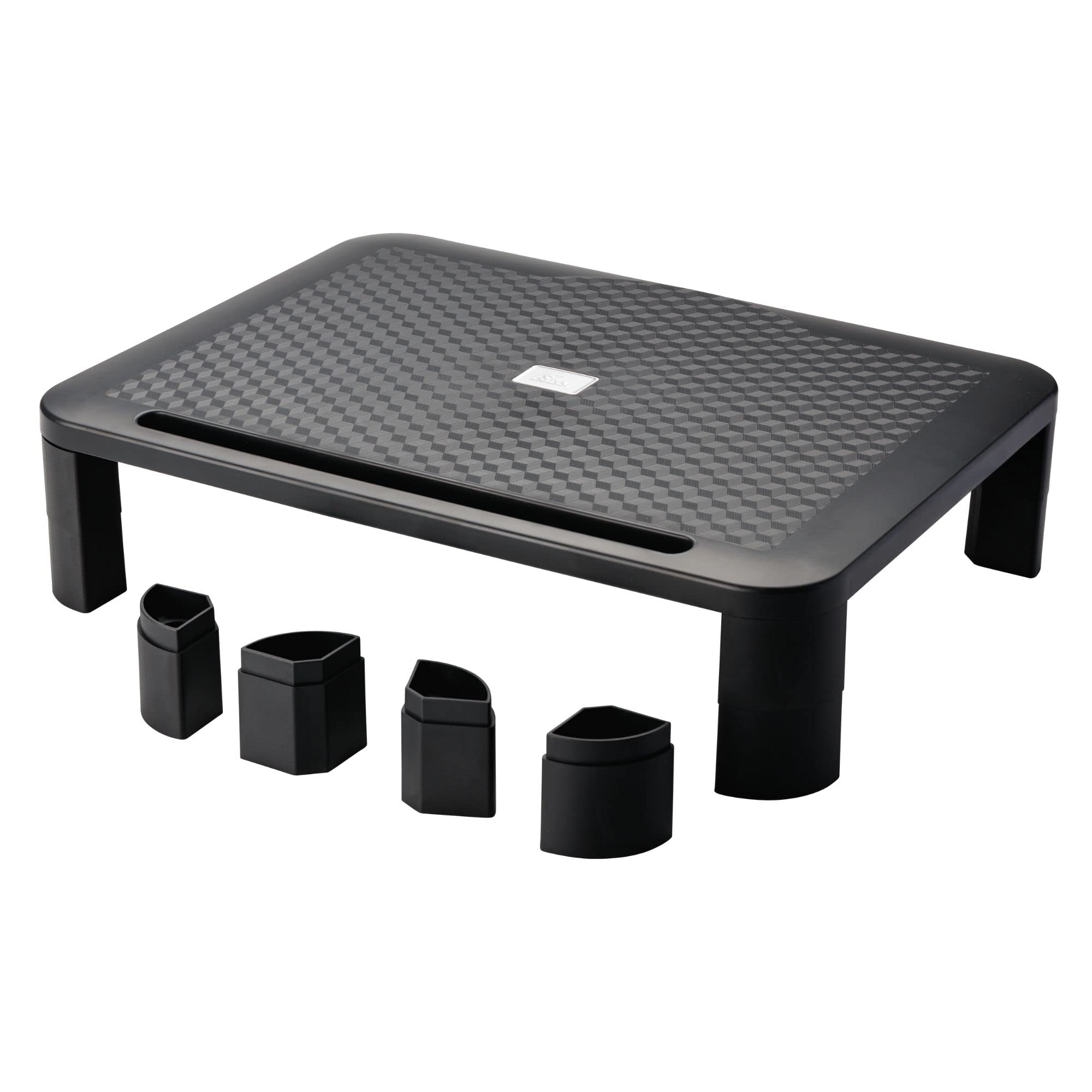 Supporto per monitor, supporto per schermo per computer e laptop regolabile in altezza con gambe rimovibili - Made in EU (1 unità)