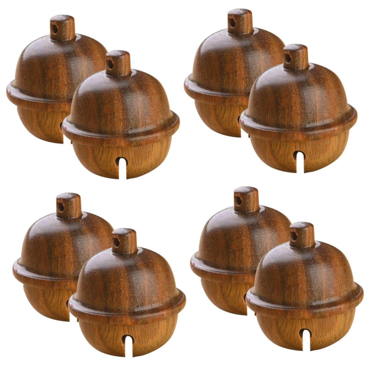 ABOOFAN 8 Pz Campana di legno ciondolo per aromaterapia fai da te campanelli per decorazione scrivania accessori telefono diffusore arredamento decorazione da appendere alla borsa