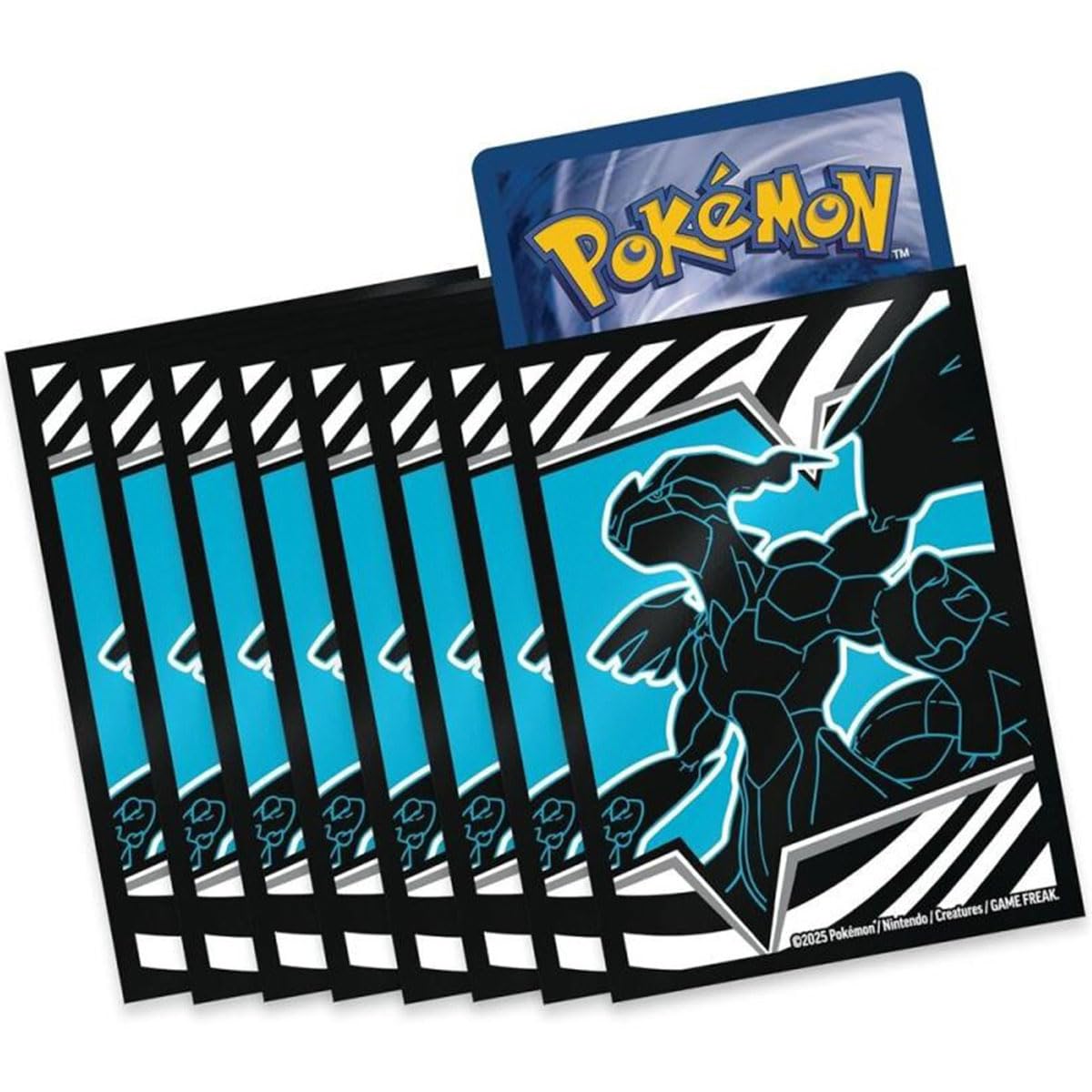 Friki Monkey Elite Trainer Sleeves for Pokémon [65 Sleeves], Display Your Cards with Promotional Pokemon ETB Sleeves, Pokemon Card Sleeves (Zekrom)