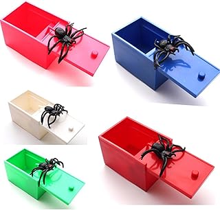 Sponsored Ad – Tazweeq The Original Spider Prank Box,Funny Plastic Box Toy Spider Prank, Hilarious, April Fool, Surprise Toy and Gag Gift Practical Joke Kit,Pranks Stuff Toys,Spider Spooks a Plastic Box