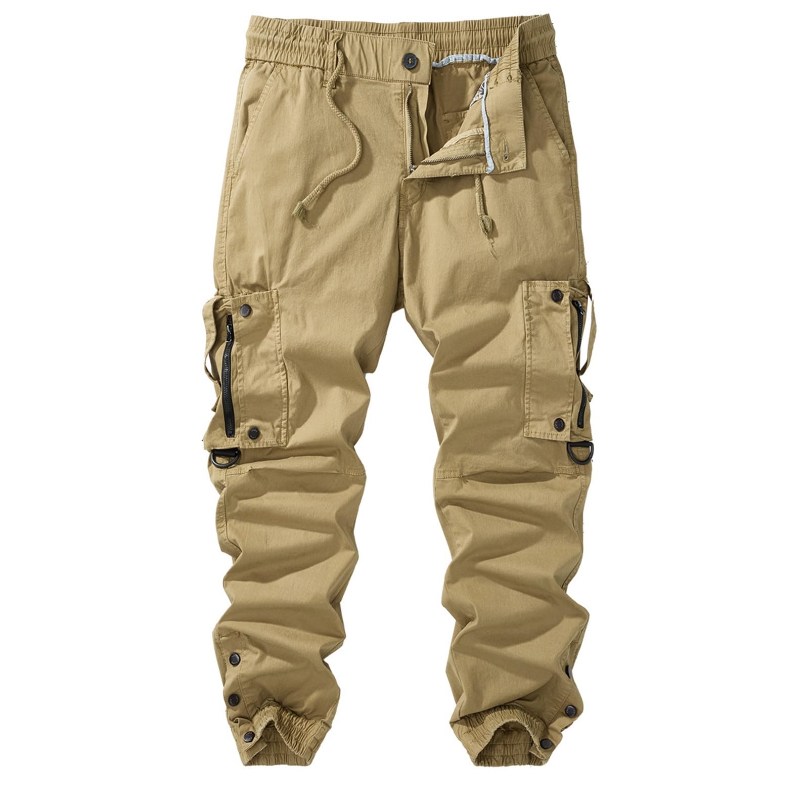 Pantalon Cargo Homme Militaire-Pantalon Cargo pour Le Travail en extérieur, Coupe Ample, Ourlet resserré aux Chevilles, résistant et Respirant, idéal au Quotidien, en randonnée ou en Voyage.