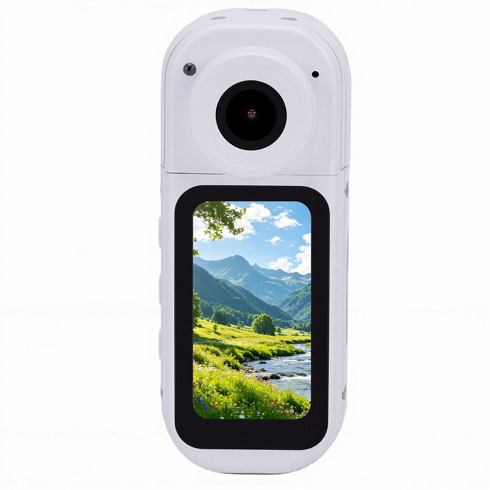 EMUKOEP Action Camera 2.7K con modalità Notturna e Obiettivo Ruotabile a