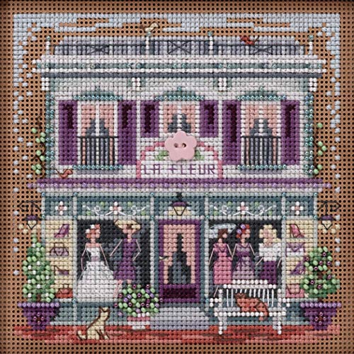 La Fleur Boutique Beaded Counted Cross Stitch Kit Mill Hill 2020 Buttons & Beads Spring MH142011