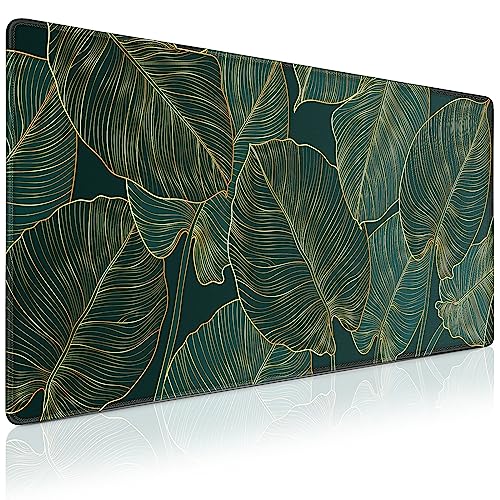 Tapis de Souris Gamer, 900 x 400mm XXL Tapis Souris Gaming Grand, Tapis Bureau Antidérapant Étanche, sous Main Souris à Bords Cousus pour Gamer, Ordinateur, PC