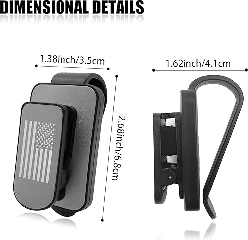 Miniatura 2 de Soporte para lentes de sol para visera de automóvil clip para gafas de sol para visera de automóvil accesorios interiores de automóvil clip