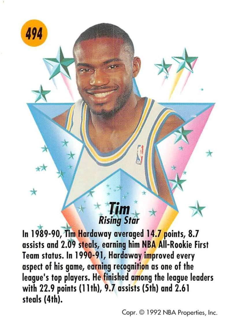 Amazon.com: 1991-92 SkyBox Basketball #494 Tim Hardaway Golden