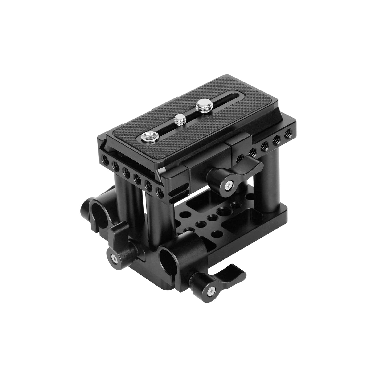 Piastra QR Base a sgancio rapido con filettatura da 1/4" e 3/8" per fotocamera DSLR Manfrotto standard