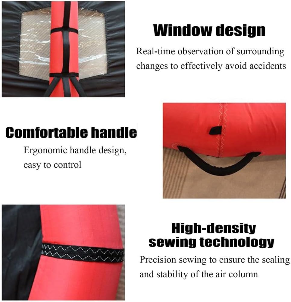 Surfing Kite Racing Surfboard Wind Wing,4㎡/5㎡/6㎡ Handheld Wing Foil Kitesurfing,Inflatable Wing Wind Surfing Kite,for Wind Wing Foiling, Surfing, Water Play(6Square Meter)