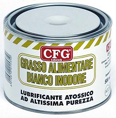 CFG - Grasa alimentaria especial, blanca, inodora, atóxica, 500 ml, lubrica y protege los mecanismos de las máquinas para el procesamiento de alimentos Cover
