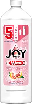 Joy W Disinfecting Dish Detergent, Pink Grapefruit Refill, 22.0 fl oz 670 ml 1