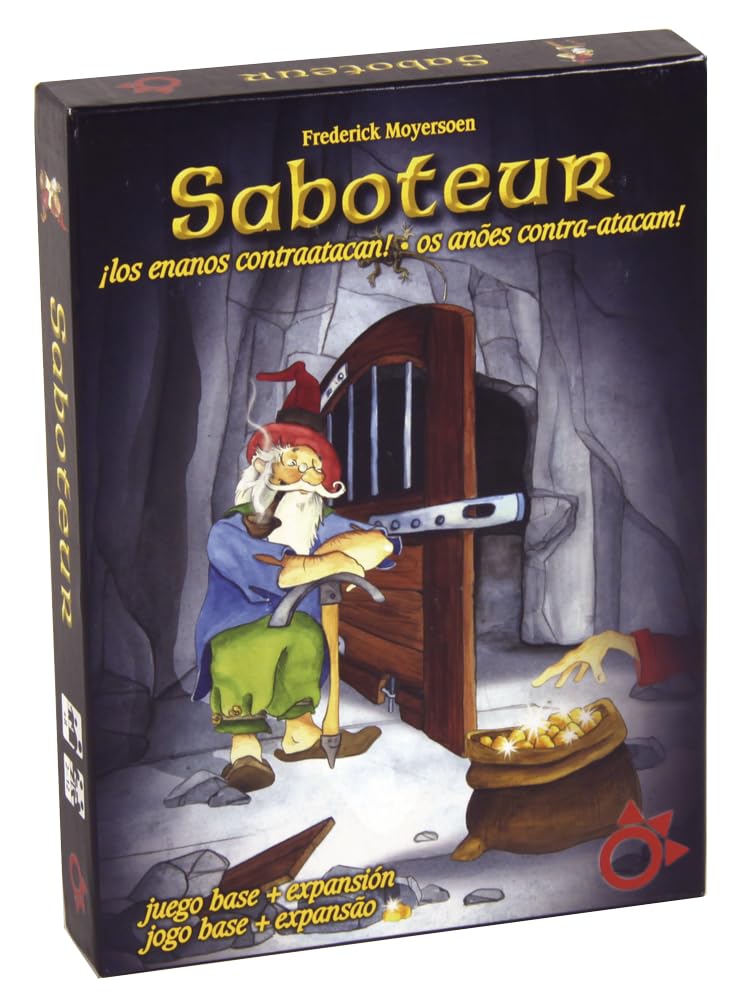 Juego del SABOTEADOR CONSIGUE Maximo DE Oro para Ganar (Juego Base + Expansión)