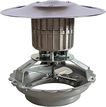 Household Chimney Induced Draft Fan 120W Exhaust Fan Household Exhaust Smoke Machine Dust Chimney Induced Draft Chimney Fan, for Flue Diameter 13.5-20Cm