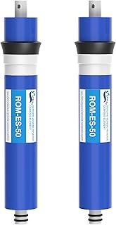 50 GPD RO Membrane Filter 12"x1.8" Reverse Osmosis Membrane Element Replacement Fits Under Sink RO Drinking Water Filter Filtration Purifier System, 2 Pack