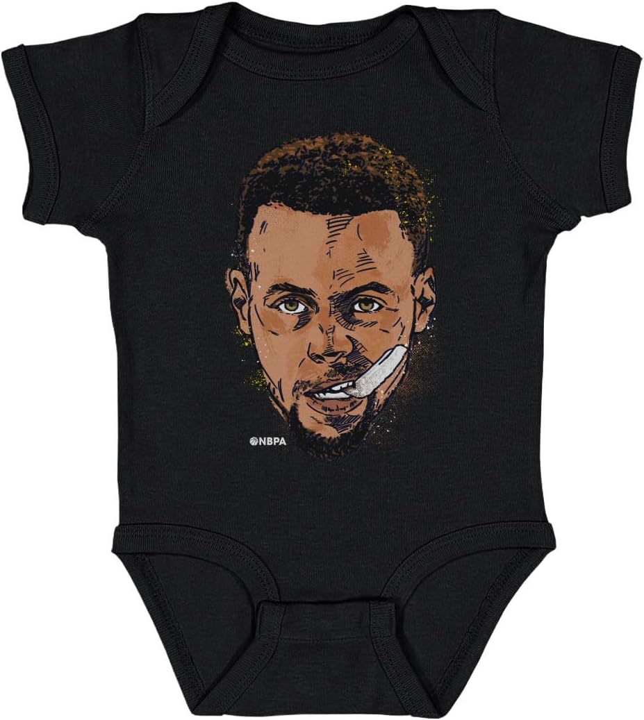 500 LEVEL Steph Curry Mouthguard Golden State Warriors One-Piece Infant Bodysuit