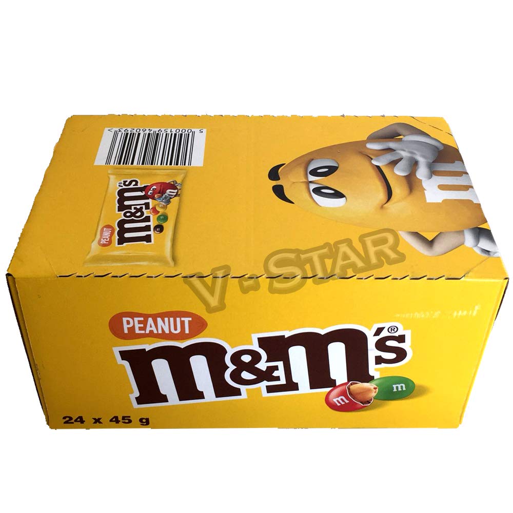 M & M Peanut Standard Beutel (45g x 24 x 1 Packung)