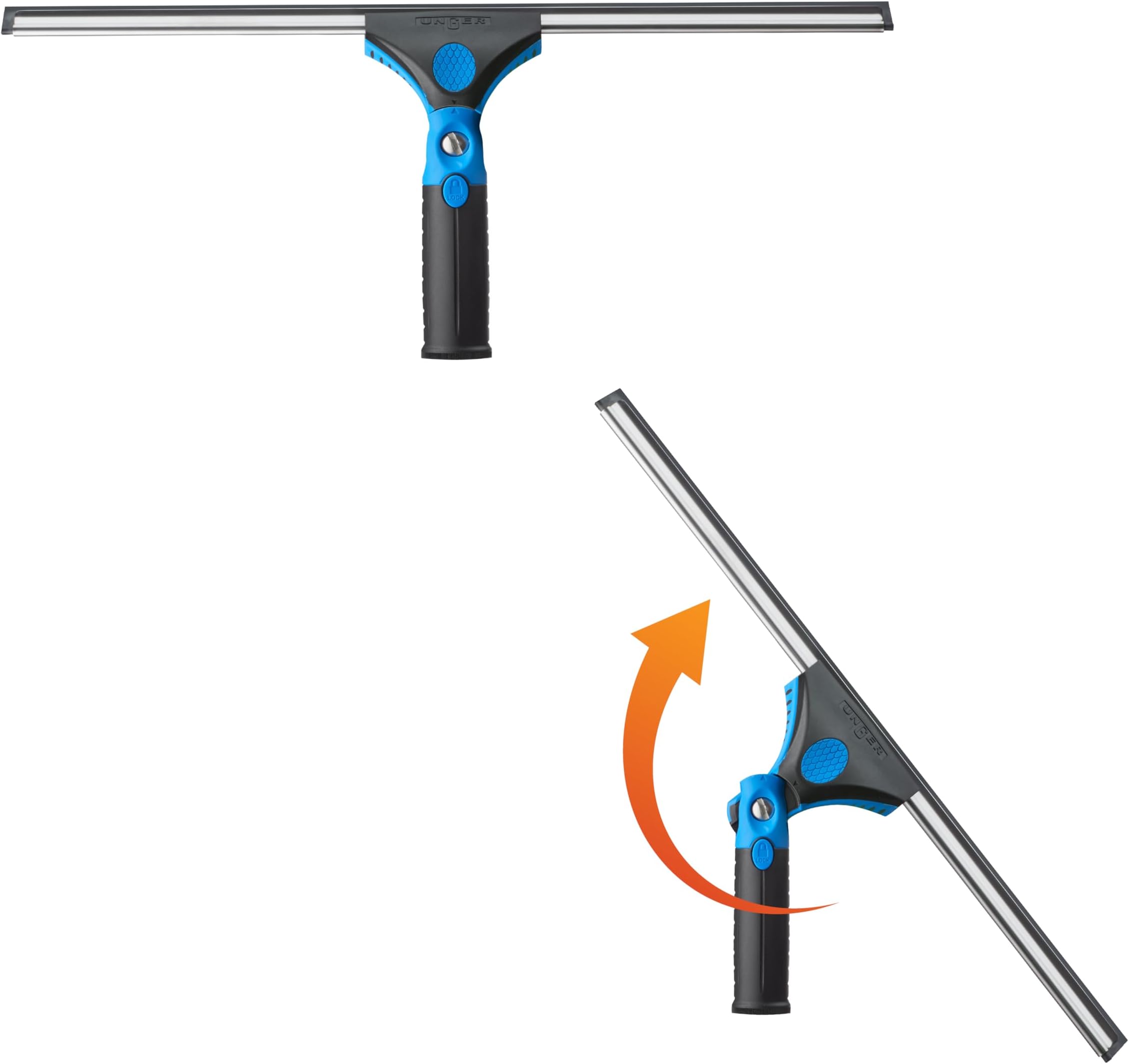 18-inch Professional Grip Swivel Squeegee – Professional Grade Window Squeegee for the Home, Large Squeegee for Glass Window Cleaning