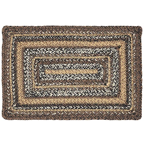VHC-Brands-Country-Espresso-Table-Placemat-Brown-Black-Tan-Jute-Blend-Rectangle-12×18-Inches VHC Brands Country Espresso Table Placemat Brown Black Tan Jute Blend Rectangle 12×18 Inches