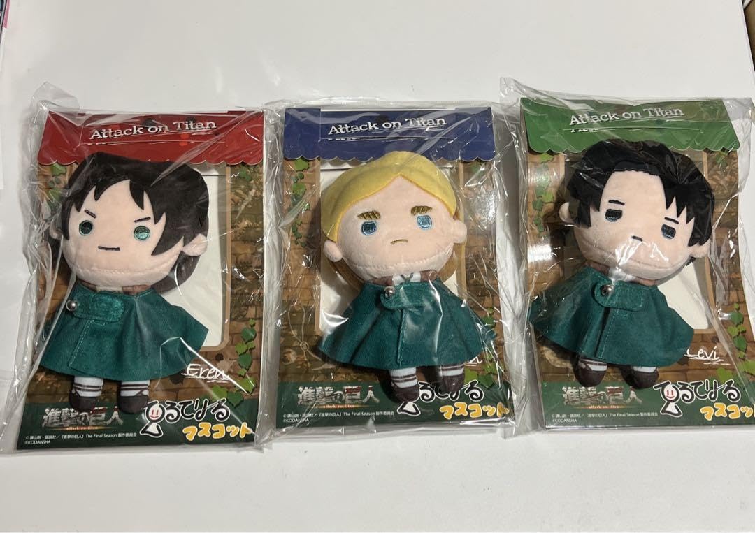 Amazon.co.jp: 進撃巨人 てるてりーるマスコット エレンリヴァイ 