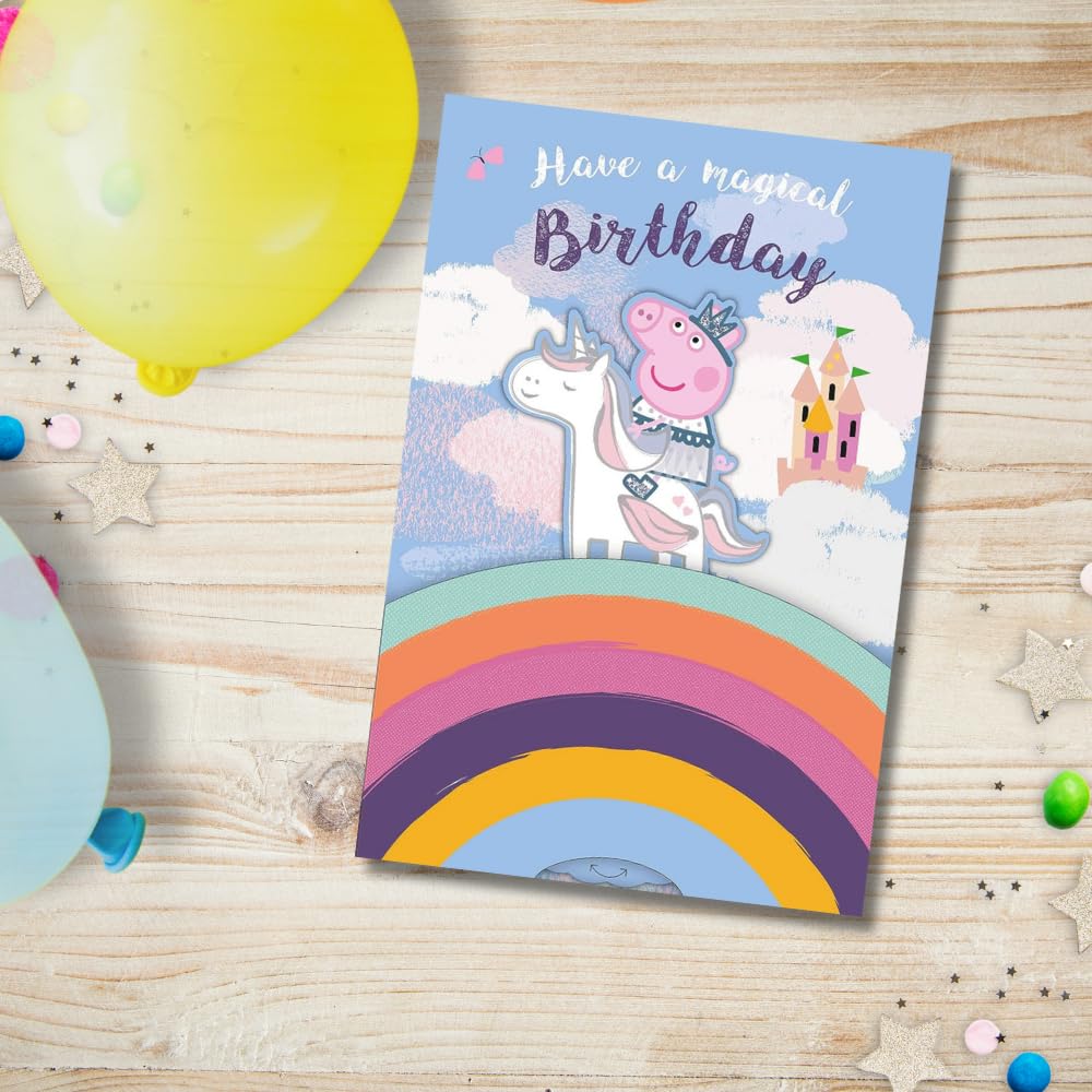 Buy Official Peppa Pig 4-Year-Old Birthday Card & Badge