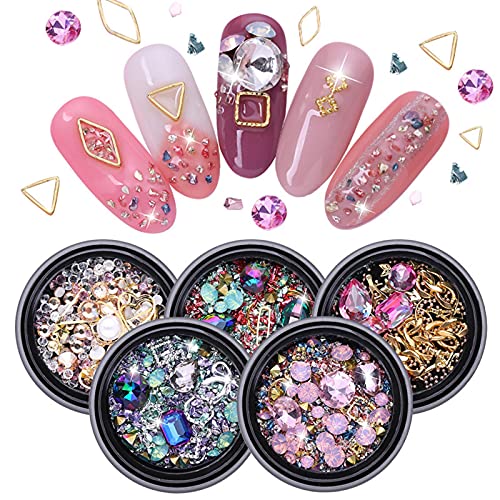 Conception de bricolage nail art strass 3D et pince pour pose facile - 3
