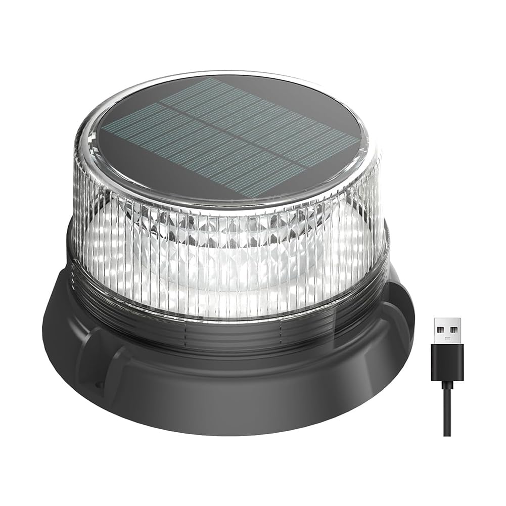 Solarbetriebene LED-Ankerlichter für Boote, Yachten, Marina-Dock-Sicherheitsblitzwarnlampen, Navigation
