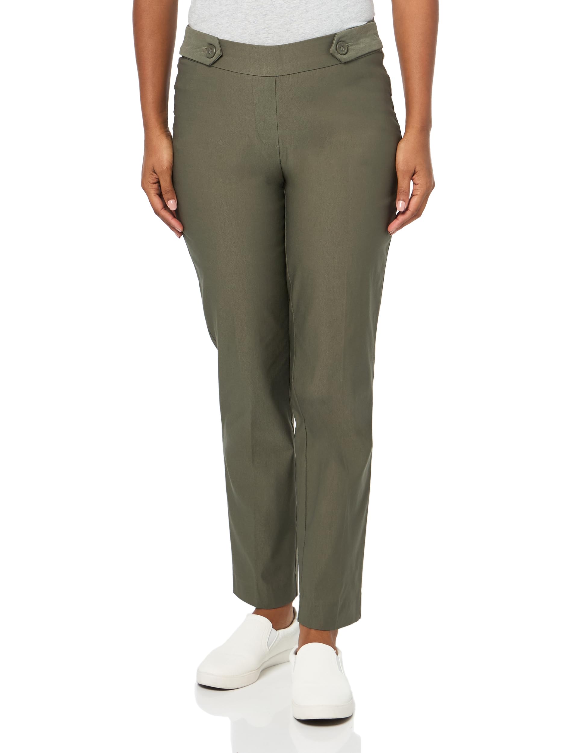 Briggs New York Womens Luxe Millenium Pull on Straight Leg Magic Pant