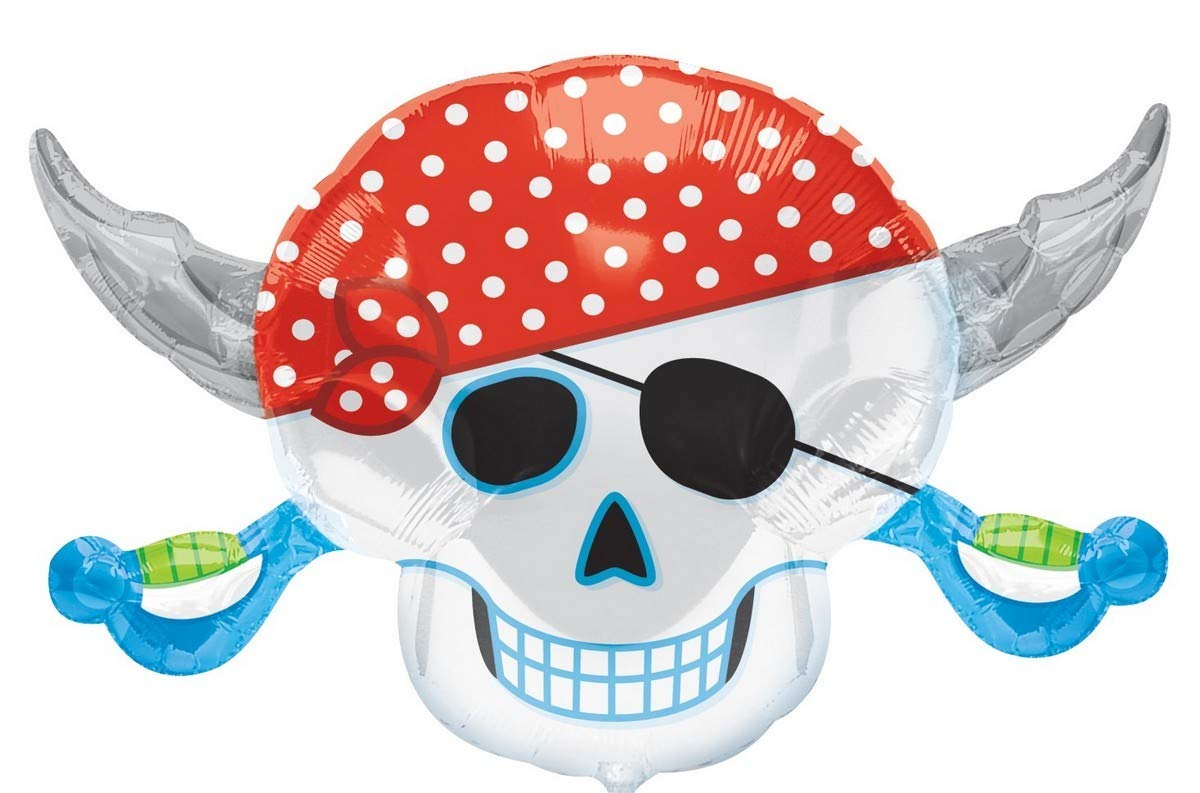 Amscan International Super Shape Pirates Party Skull