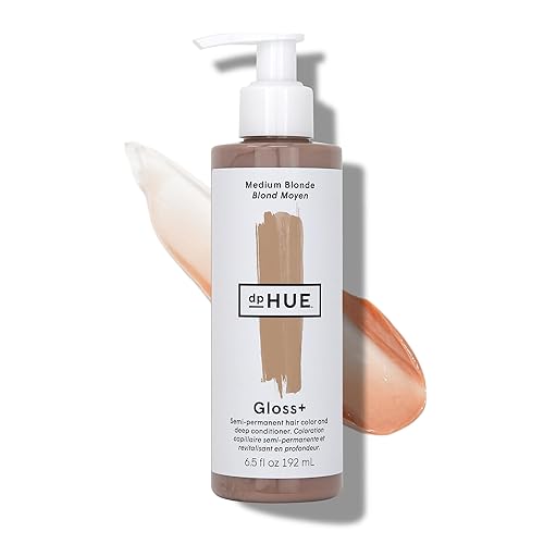 dpHUE Gloss - Rubio medio 65 onzas - Tinte semipermanente para el cabello que aumenta el color y acondicionador profundo mejora y profundiza el dpHUE Gloss - Rubio medio 65 onzas - Tinte semipermanente para el cabello que aumenta el color y acondicionador profundo mejora y profundiza el