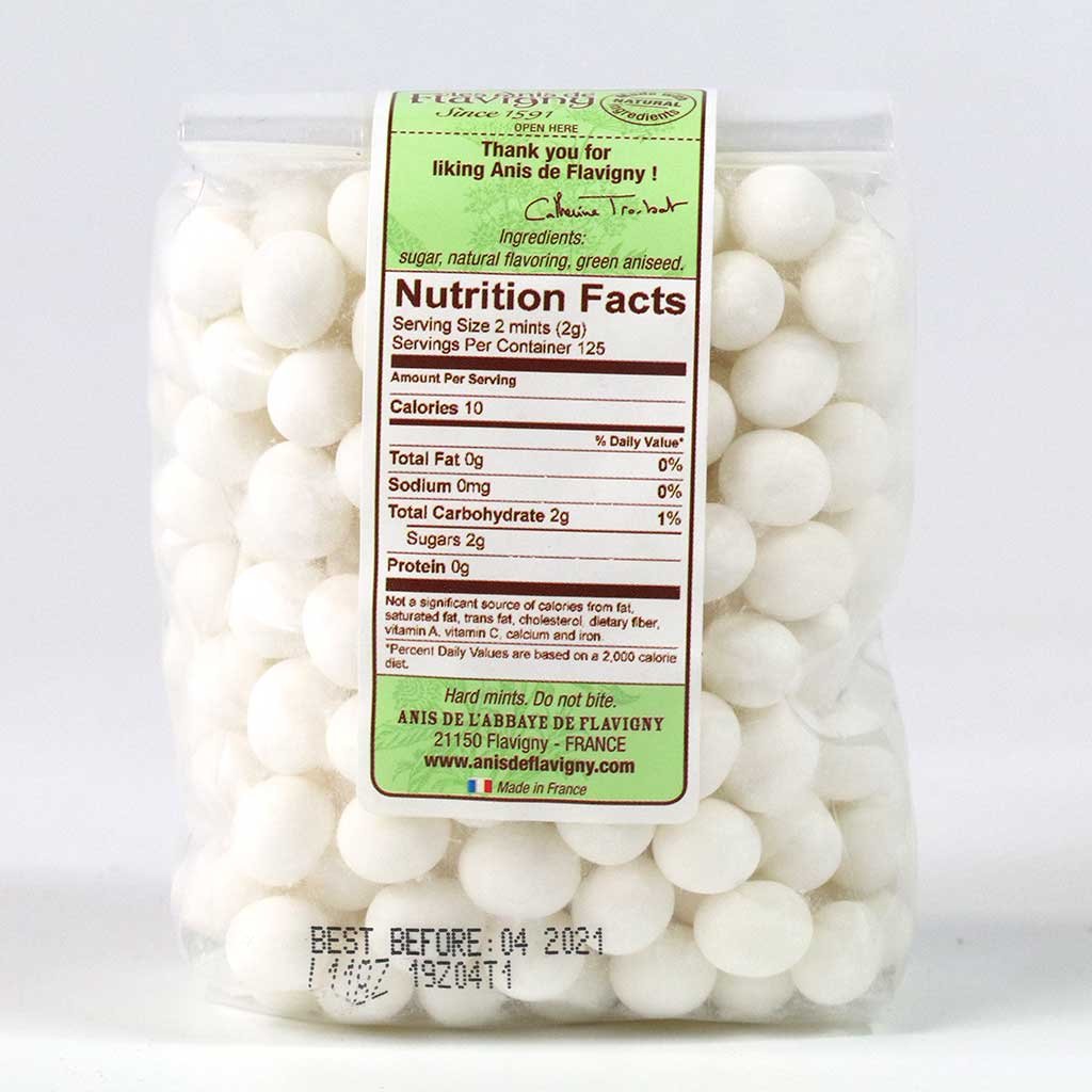 L'Abbaye de Flavigny Anise Drops - French Hard Candy - Large Bag 8.8 oz