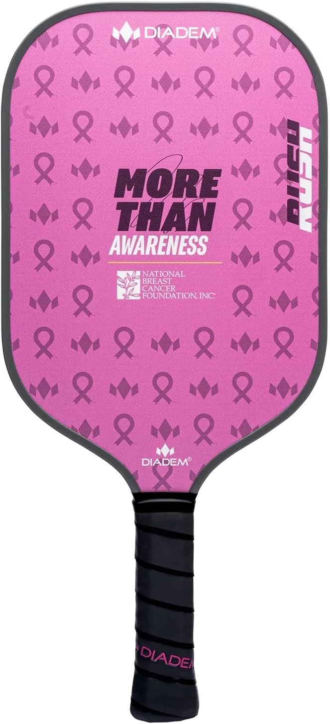 Diadem Rush Pickleball Paddle Series | USAPA Approved | Lightweight Fiberglass 16mm Paddle with Fiberglass Surface for Spin & Control | Stunning Color Options Including First Responder Series