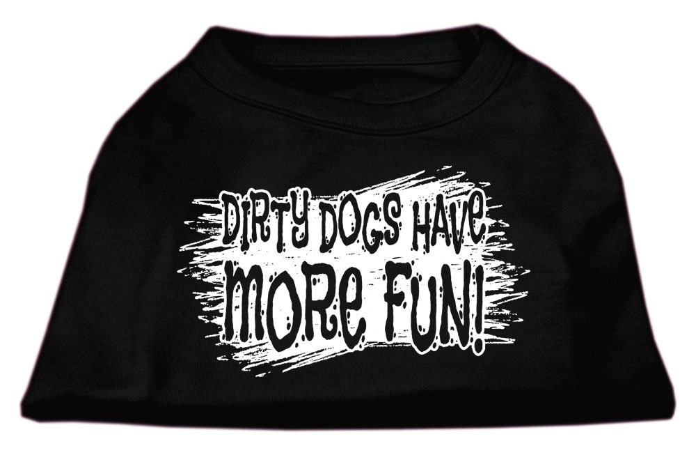 Mirage Pet Products Dirty Dogs Screen Print Shirt Black XL (16)