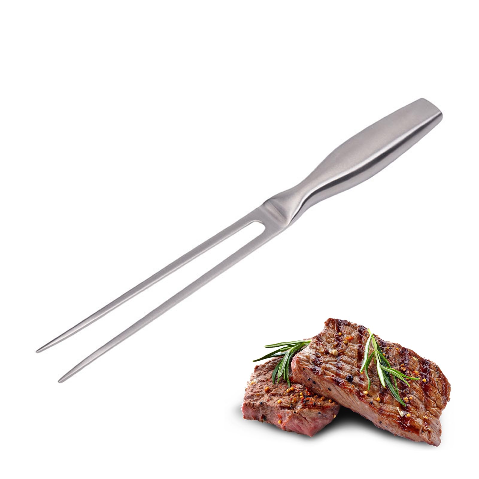Tenedor de Carne, Tenedors de Trinchar Acero Inoxidable, Tenedors para Trinchars con Dos Dientes, Tenedores de Trinchar, Tenedor Trinchars Barbacoa, para Barbacoa al Aire Libre