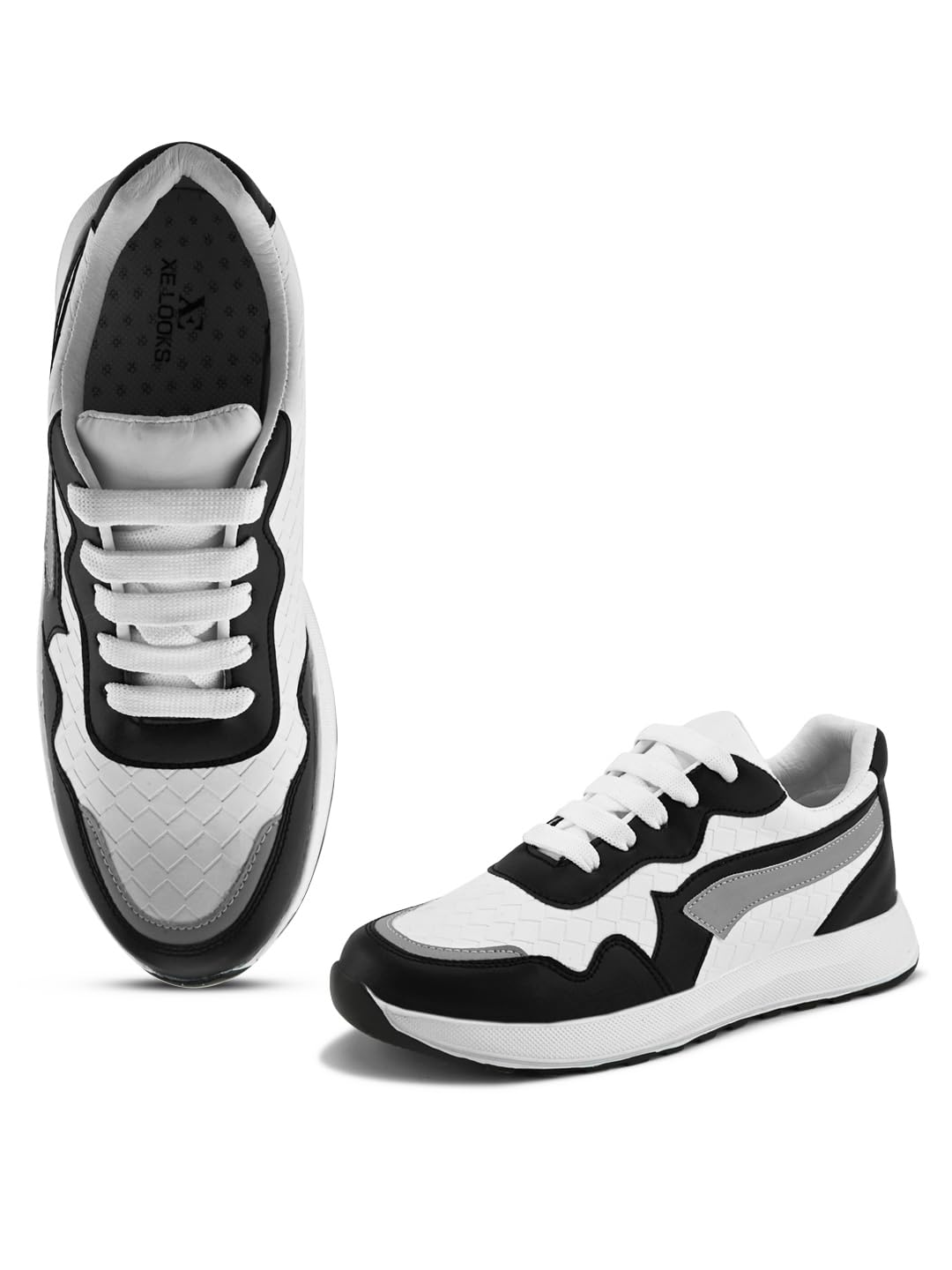 Women's Sneakers | Trendy Textured Design with Lace-Up Closure | Lightweight & Comfortable Sneaker Shoes For Girls & Women