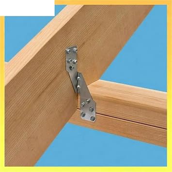 Hurricane Ties 25Pcs Hurricane Tie Hick Galvanized Straps Strong Brackets Trusses/Rafters Ties for Wood for Rafters Roof Shed Bracing