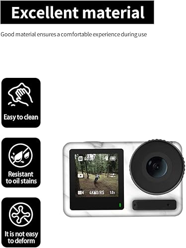 Miniatura 3 de Película protectora para cámara DJI Osmo Action 4Action 3, WUNIAK - Adhesivo de película protectora, resistente a los arañazos y al desgaste,