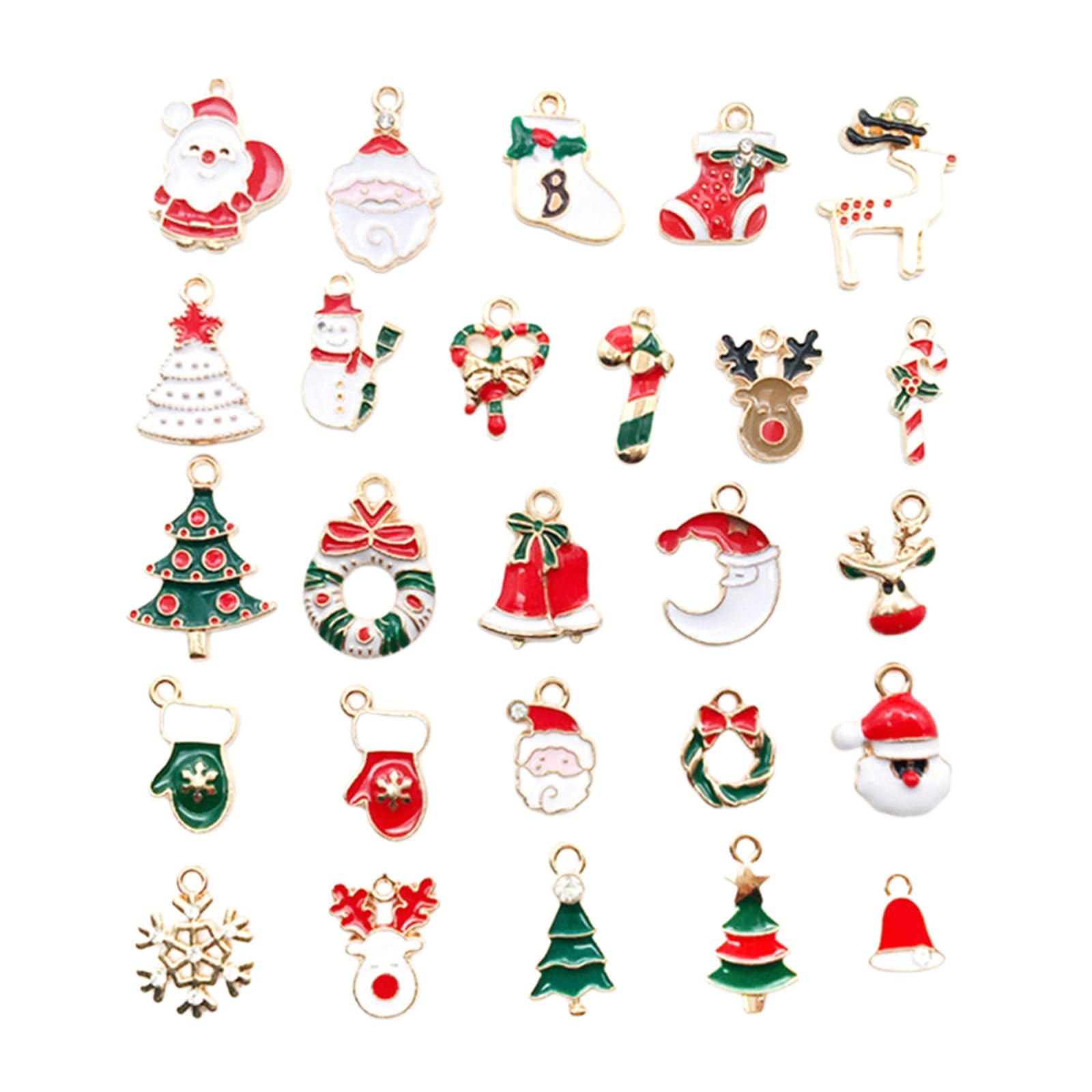 Buxuaaaa Christmas Charms Jewelry Making Charms Christmas Charm Pendants for Necklace Earring Jewelry Making for for Bracelets for Crafting for Earrings