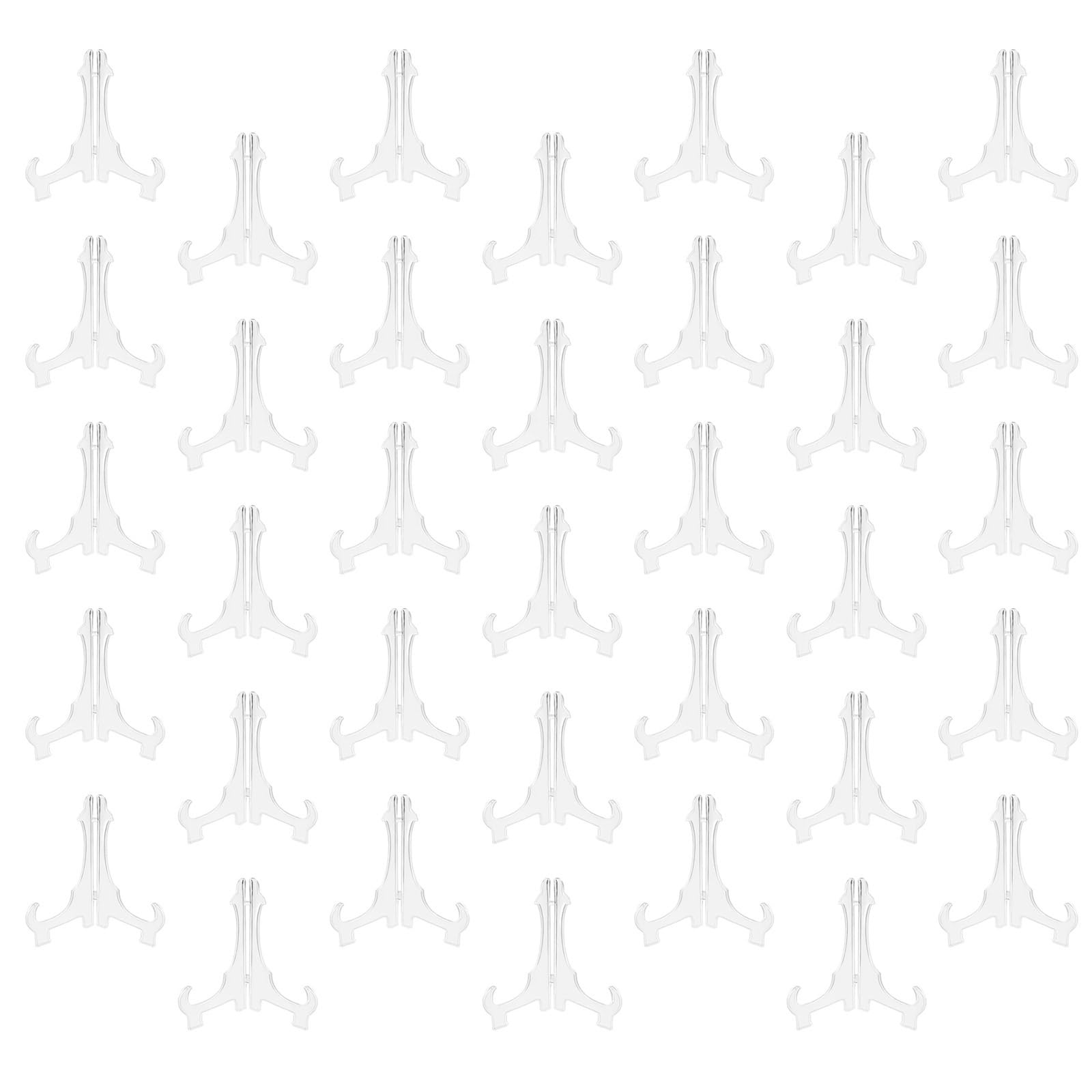 Piceioep Sturdy ABS Plate Stands Heavy Duty for Secure Display of Plates Collectibles Foldable Rack for Compact Storage Foldable Stand