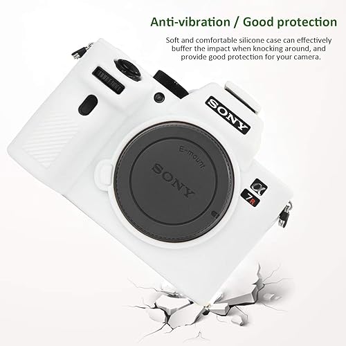 Miniatura 2 de Easy Hood Funda de cámara para Sony Alpha a7III a7 III a7R III a7RIII ILCE-7RM3 a73 a7R3 a7R Mark III Funda protectora de goma de silicona suave
