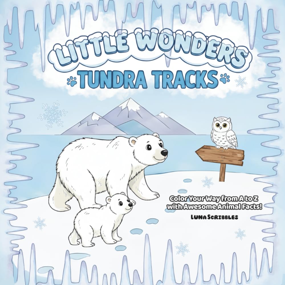 Little Wonders Coloring Book Tundra Tracks: Color Your Way from A to Z with Awesome Animal Facts! (Little Wonders Coloring Book - Color Your Way from A to Z with Awesome Animal Facts!)