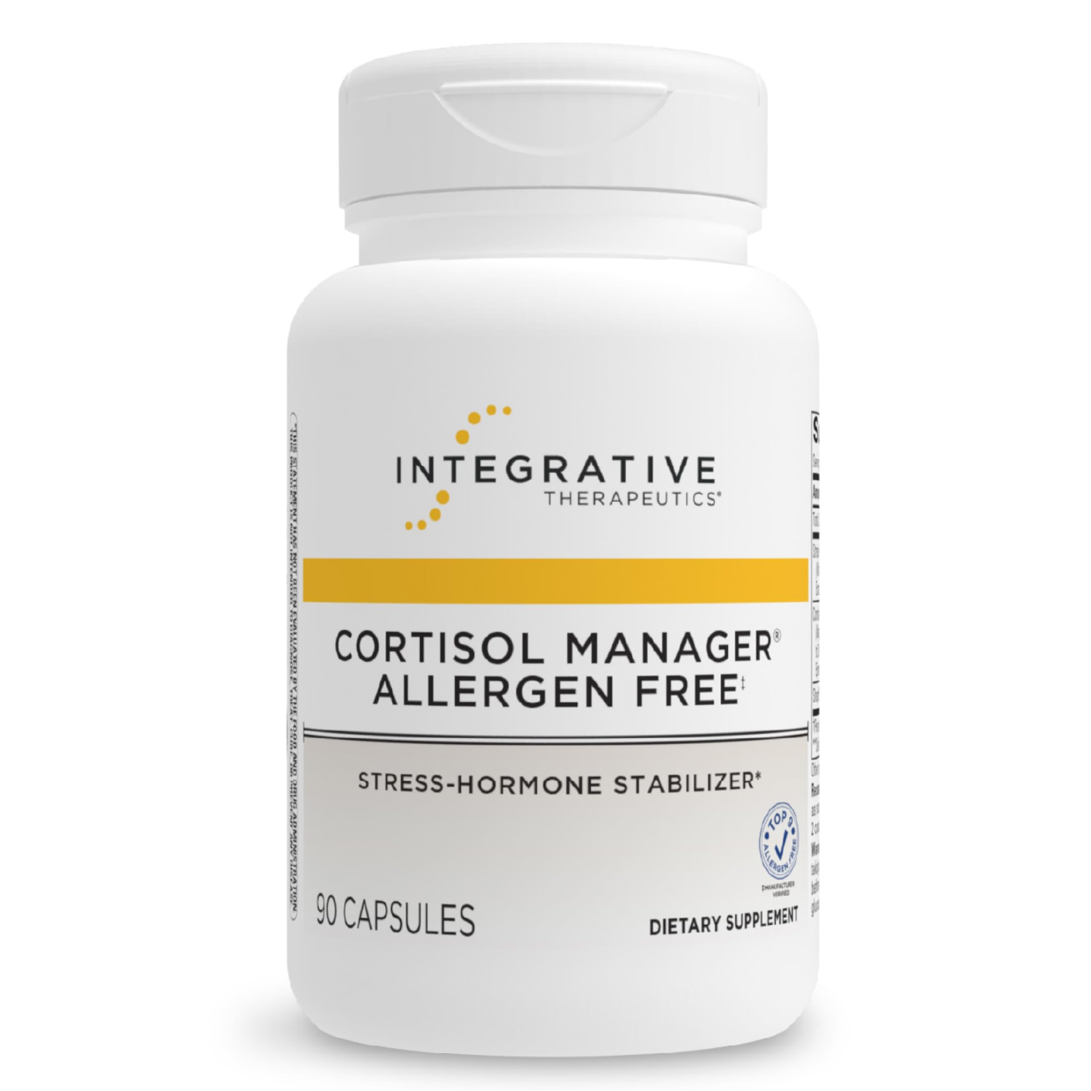 Integrative Therapeutics Cortisol Manager Allergen Free, 90 Count 90 Count (Pack of 1)
