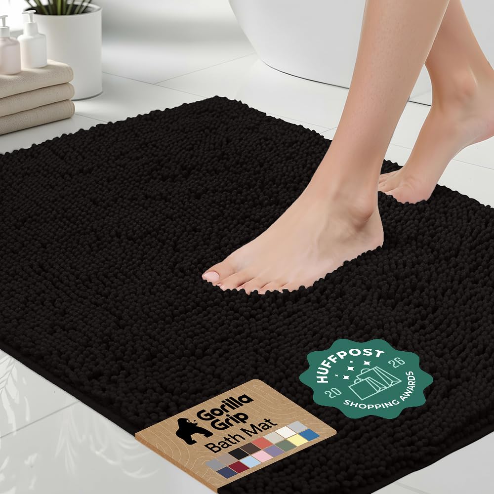 Amazon.com: GORILLA GRIP Bath Rug Mat 54x24, Thick Soft Absorbent