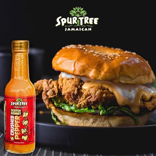 Miniatura 5 de Spur Tree Jamaican Scotch Bonnet - Salsa picante Scotch Bonnet para una auténtica experiencia jamaicana, pimientos Scotch Bonnet para darle sabor a