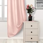 DWCN Blackout Rideaux pour chambre - Chambre obscurcissante Grommet Thermal Insulated Light Blocking pour salle de bain Salon fenêtre, 42 x 63 Longueur de pouce, ensemble de 2 Panneaux épais, Pink Blush