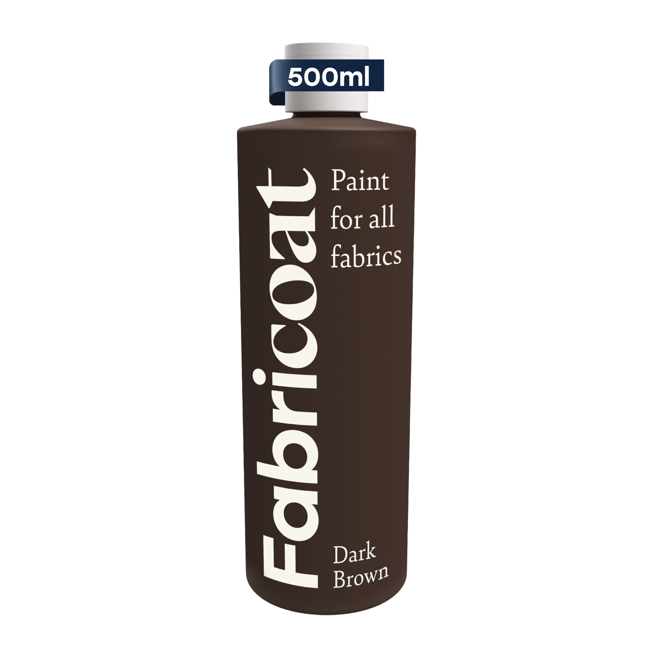 Fabricoat Fabric Paint - Restore or Change the Color of Any Fabric - Paint Directly onto Fabric - Transform Anything - Sofas, Lampshades (500ml, Dark Brown)
